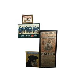 Lot of 4, Signs,: Nine Pints of the Law