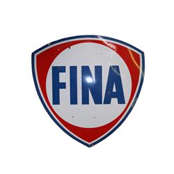 1960's Large Porcelain "Fina" Gas Sign 