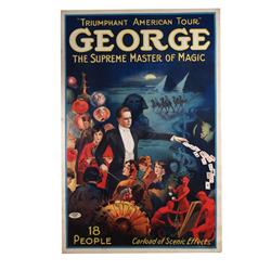 "George"Magician poster with Devils