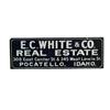 Image 1 : E. C. White Co. tin embossed Real Estat