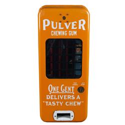 Pulver Gum Machine  Orange w Policeman