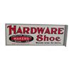 Image 1 : Hardware Shoe  tin 2-sided flange sign 