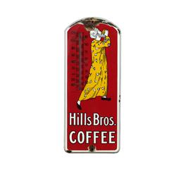 "Hills Bros. Coffee" porcelain thermome