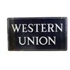 Image 1 : "Western Union" 2-sided porcelain sign