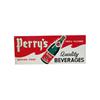 Image 1 : "Perry's Beverages"  tin embossed sign