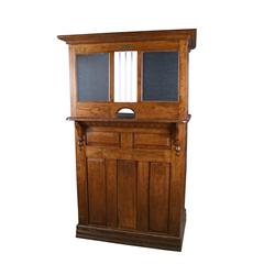 Solid Oak Ticket Booth   38 x 68 x 28