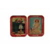 Image 1 : Lot of 2, Coca-Cola Serving Trays 1938 