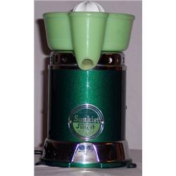  Early Sunkist Juicer w/Jadeite Bowl