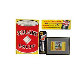 Lot of 4 Tobacco Advertisements: