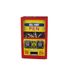 Coin-Op Ballpoint Pen Machine w lots of