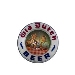 Old Dutch Beer Lighted Sign 15" Diam