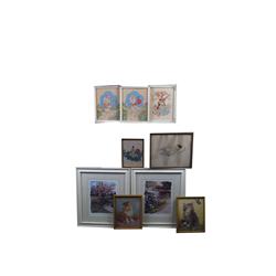 Lot of 9 Framed Prints