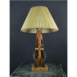 Animal Horn Lamp w/ shade  approx 30"