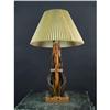 Image 1 : Animal Horn Lamp w/ shade  approx 30"