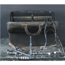 Early Doctors' Bag with Tools & compart