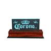 Image 1 : Corona Glass Edge-lit Sign w Wood base 