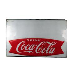 Large Coca-Cola "Fishtail" Sign  62 x 3