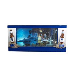 "Miller Lite"  Neon w Changing Scenes