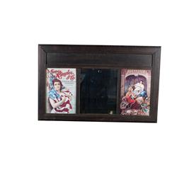 3 Panel Oak Hanging Mirror w 2 Liquor A