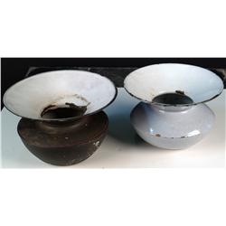 Lot of 2 old Saloon Spitoons