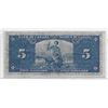 Image 2 : Bank of Canada $5 bill 1937