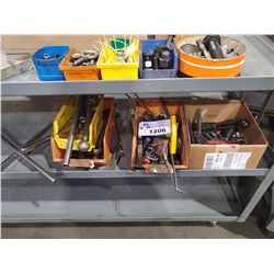 LOT OF ASSORTED, BINS OF TOOLS