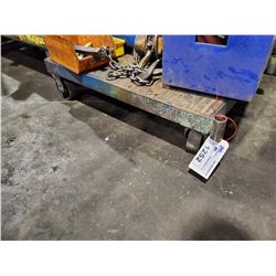 BLUE 36" X 26" MOBILE CART NO HANDLES
