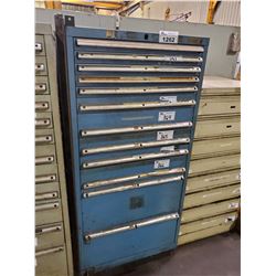 BLUE 12 DRAWER 60"H X 28"W X 28"D MACHINIST CABINET