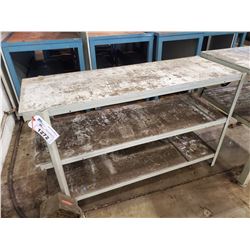 GREY 3. TIER TOOL BENCH 52" X 18"W X 33"H