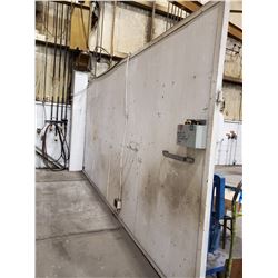 GREY AND WHITE DIVIDER WALL 195 L X 96 