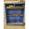 Image 1 : LARGE BLUE METAL CABINET AND CONTENTS