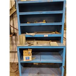 BLUE METAL STORAGE CABINET 48"L X 27"D X 87"H