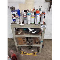 METAL 3 TIER CABINET, AND CONTENTS