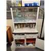 Image 1 : WHITE MEDICAL CABINET, INCLUDES ALL MEDICAL BANDAGES, TAPE, AND MORE 33"L X 17"W X 59"H