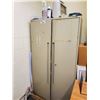 Image 1 : METAL 2 DOOR CABINET, INCLUDES ALL MEDICAL SUPPLIES ON TOP , AND IN CABINET 36"L X 18"W X 65"H