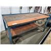 Image 1 : BLUE 2 TIER WORKBENCH 72"L X 30" X 35"H