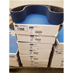 7 BOXES OF NORTON 3" X 60" BLUEFIRE SANDING BELTS (80 GRIT)