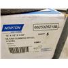 Image 2 : 2 BOXES OF NORTON NZ SAW GUMMING WHEELS 12" X 1/2" X 1-1/4"