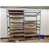 Image 1 : 2 BAYS OF METAL SHELVING