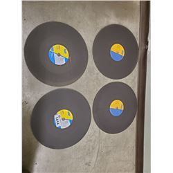 4 20" X 3/16" X 1" ABRASIVE DISCS