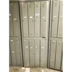 BAY OF GREY METAL 8 DOOR LOCKERS (NO KEYS INCLUDED)