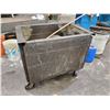 Image 1 : GREY METAL MOBILE HOPPER 37"L X 27"W X 33"H