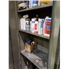 Image 2 : GREY METAL 2 DOOR 4 TIER STORAGE CABINET WITH CONTENTS, 38"L X 20"W X 88"H