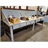 Image 1 : GREY METAL AND WOOD WORKBENCH WITH 4 DRAWERS 147"L X 37"W X 57"H