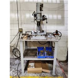 STRANDS 22OV DRILL PRESS, INCLUDES CLAMP VISES, AND DRILL BITS