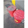 Image 2 : 12 JUSTRITE OILY RAGE WASTE BINS (SOME DENTED)
