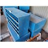 Image 2 : PALLET OF 4  BLUE VERTICAL METAL HARDWARE ORGANIZERS, AND CABINET
