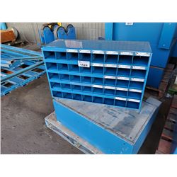 PALLET OF 2 BLUE VERTICAL HARDWARE BIN ORGANIZERS