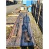 Image 2 : LARGE WOODEN CYLINDER SHIPPING CRATE 202"L X 44"W X 48"H WITH LID