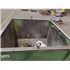 Image 2 : LARGER GREEN MOBILE DUMPING HOPPER WITH NO LID  52"L X 52"W X 47'H